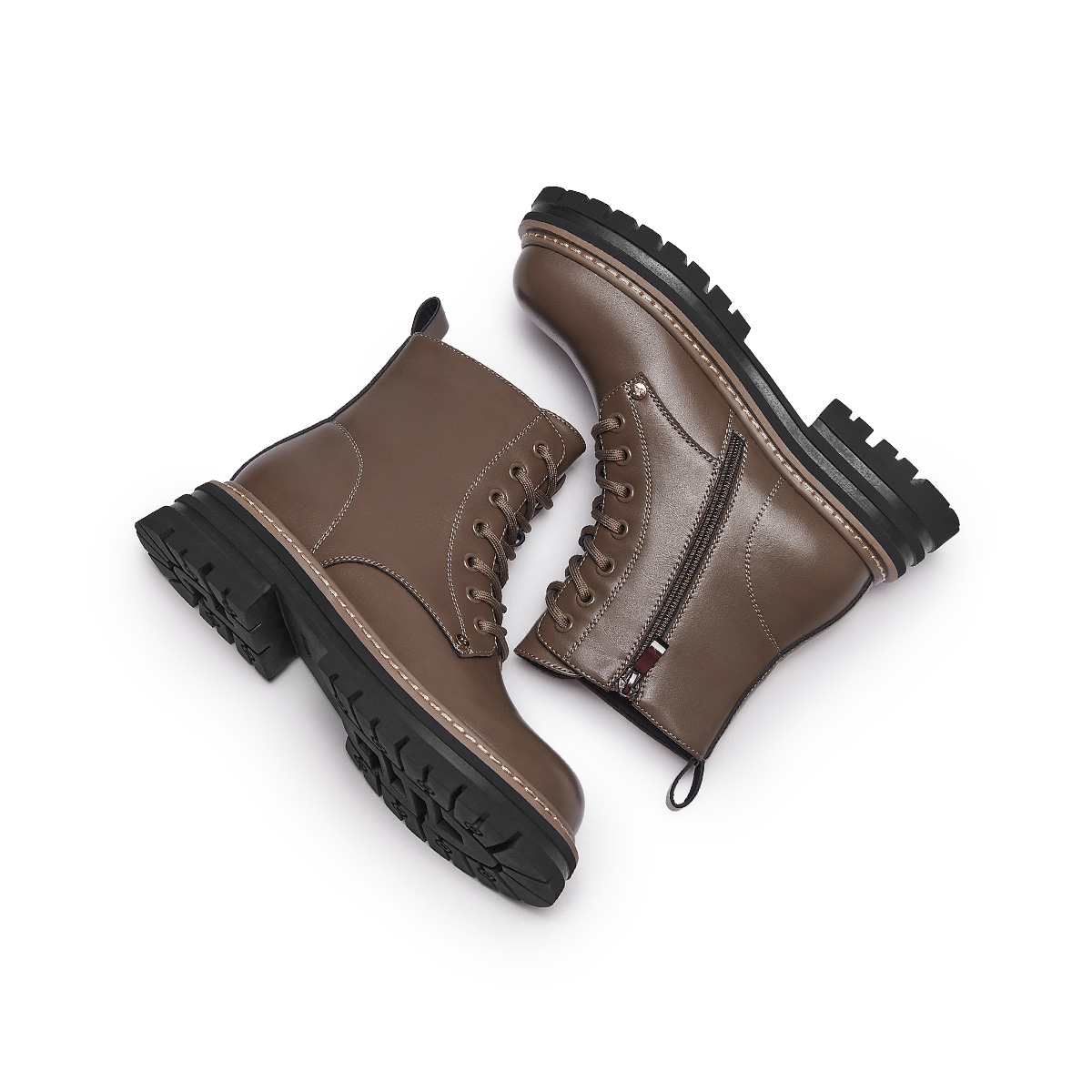 Cheap (W) Botas Martin de Tobillo Hotwind de Cuero Doble Capa 'Cálidas y Versátiles'. H95W3836