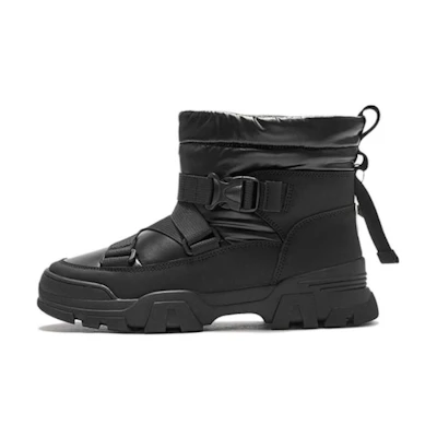 (W) Hotwind Fabric Casual Fashion Mid-Cut Snow Boots 'Trendy'