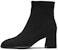 (Women) Hotwind Fabric Chunky Heel Short Boots 'Versatile Temperament Black' H84W2421