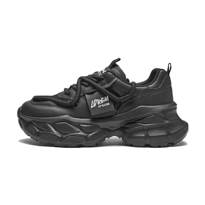 (W) Hotwind Fabric CMFT Lace-up Casual Versatile Thick Sole Height-Increasing Breathable Retro Low-Top 'Dad Shoe'