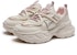 (Women) Hotwind Fabric Comfort Lace-up Casual Versatile Thick Sole Height-Increasing Breathable Retro Low-Top 'Dad Shoe' H42W3322