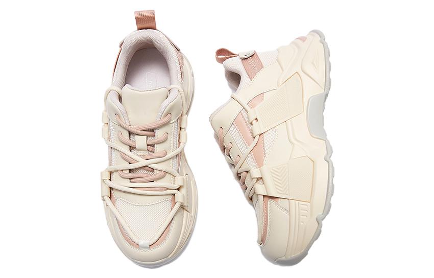 Lookbook (W) ホットウィンド ファブリック ファッション ダッドシューズ ''ホワイト ピンク'' H42W3117