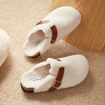 (Women) Hotwind Fabric House Leisure Closed Toe Slippers 'Fuzzy Family Series' H02W3353 Purchase (Women) Hotwind Fabric House Leisure Closed Toe Slippers 'Fuzzy Family Series' H02W3353
