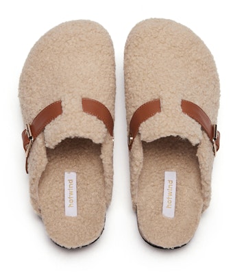 (Women) Hotwind Fabric House Leisure Closed Toe Slippers 'Fuzzy Family Series' H02W3353 1
