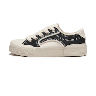 (W) Hotwind Fabric Low-Top 'Colorblock Patchwork'