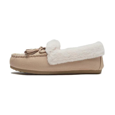 (W) Hotwind Fabric Patchwork Bow Slip-On 'Butterfly Knot'