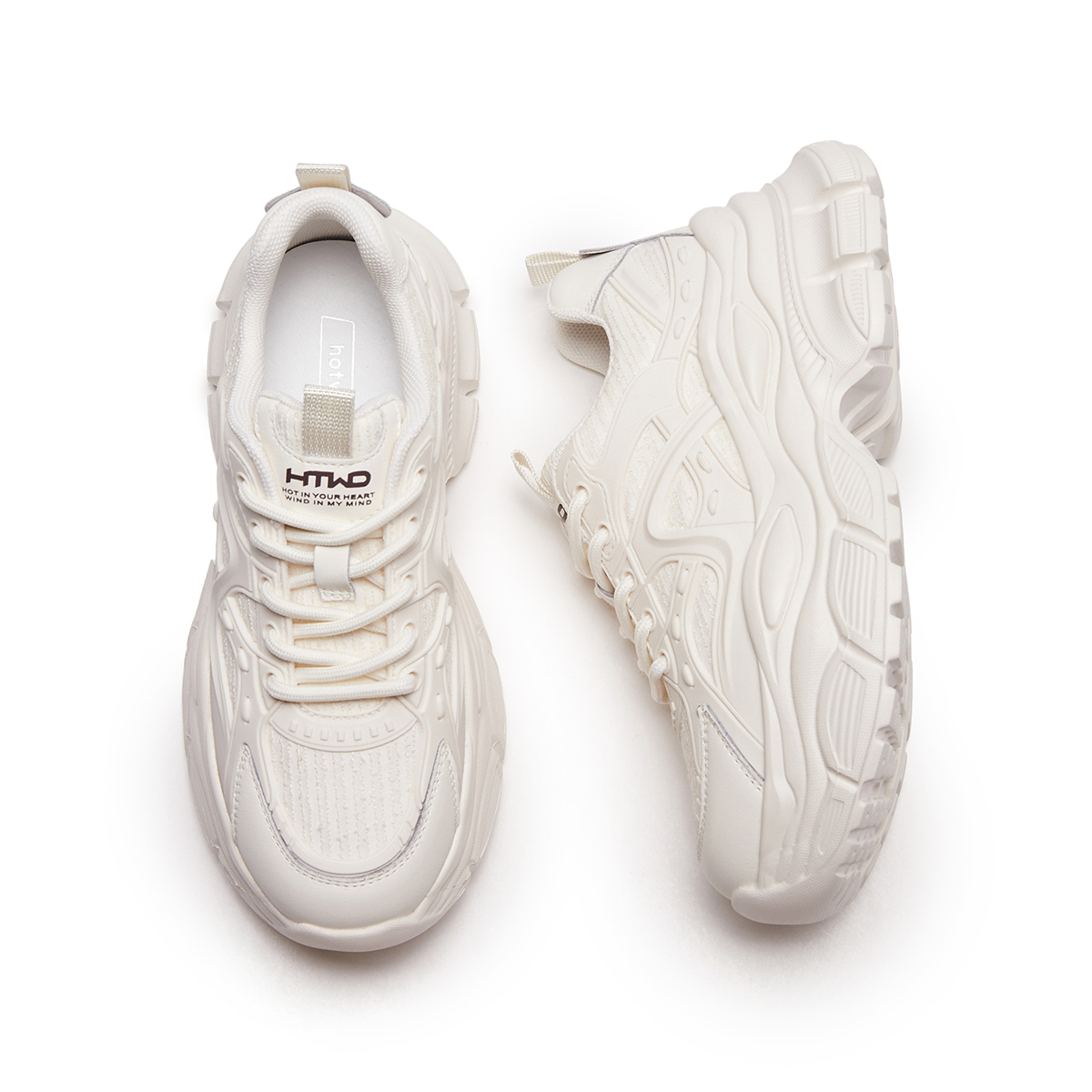 Cheap (W) Zapatillas de Plataforma Transpirables Hotwind con Cordones y Punta Redonda H42W3726