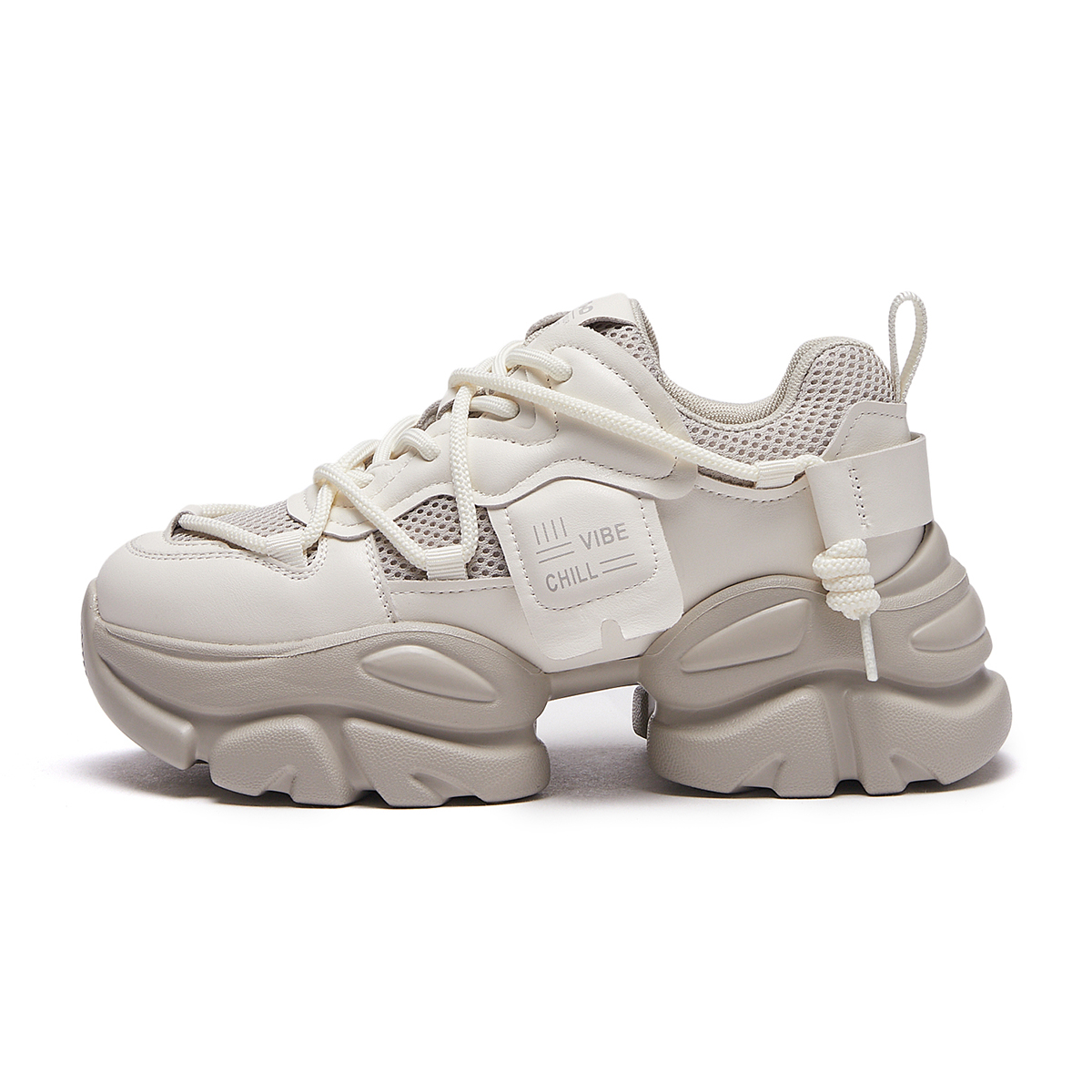 Order (W) 热风布面圆头系带“老爹鞋” H42W3318