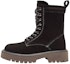 Buy (Women) Hotwind Fabric Round Toe Lace-Up 'Solid Color Thick Sole Short Martin Boots' H95W2820