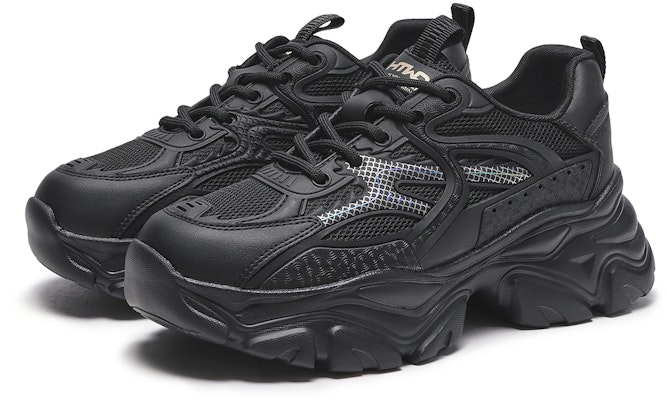 (Women) Hotwind Fabric Round Toe Lace-Up Low Top 'Black Dad Shoes' H42W4511 Lookbook (Women) Hotwind Fabric Round Toe Lace-Up Low Top 'Black Dad Shoes' H42W4511