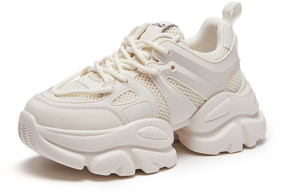(Women) Hotwind Fabric Round Toe Lace-Up Support Low-Top 5.5cm 'Dad Shoe' H42W3721 Details for (Women) Hotwind Fabric Round Toe Lace-Up Support Low-Top 5.5cm 'Dad Shoe' H42W3721