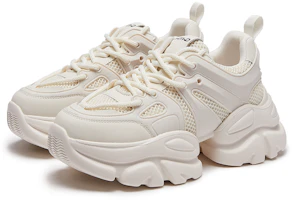 Sizing (W) Hotwind 布料圓頭綁帶增高5.5cm低筒休閒老爹鞋 H42W3721