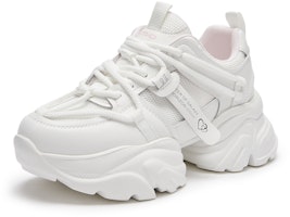 (W) 핫윈드 패브릭 라운드 토 레이스업 두꺼운 밑창 플랫폼 '아빠 신발' H42W3521 Cheap (W) 핫윈드 패브릭 라운드 토 레이스업 두꺼운 밑창 플랫폼 '아빠 신발' H42W3521