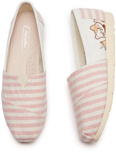 (W) 热风拼色方头布面舒适休闲平底鞋 H30W3505 Shop (W) 热风拼色方头布面舒适休闲平底鞋 H30W3505