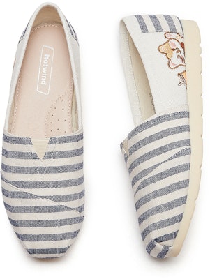 (Women) Hotwind Fabric Square Toe Comfort Colorblock Casual Flats H30W3505 Cheap (Women) Hotwind Fabric Square Toe Comfort Colorblock Casual Flats H30W3505