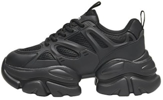 (Women) Hotwind Fabric Trendy Comfortable Thick Sole Mesh Vintage Low-Top Dad Shoes 'Black' 'Black Warrior' H42W3319 (Women) Hotwind Fabric Trendy Comfortable Thick Sole Mesh Vintage Low-Top Dad Shoes 'Black' 'Black Warrior' H42W3319