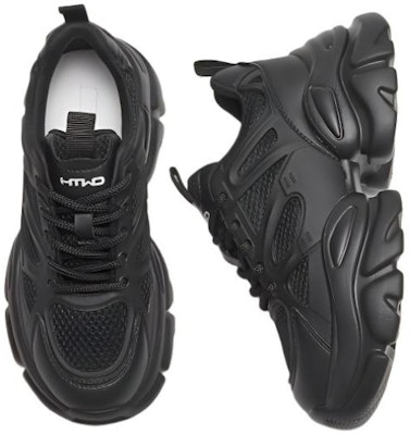 (W) 핫윈드 빈티지 메쉬 두꺼운 밑창 데일리 편안한 로우탑 블랙 워리어 운동화 H42W3319 Purchase (W) 핫윈드 빈티지 메쉬 두꺼운 밑창 데일리 편안한 로우탑 블랙 워리어 운동화 H42W3319