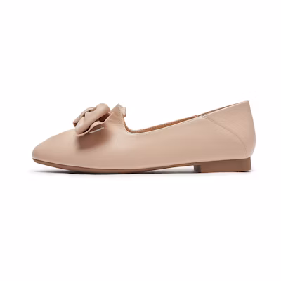 (W) Hotwind Fashion Bowtie Flat 'First Layer Cowhide'