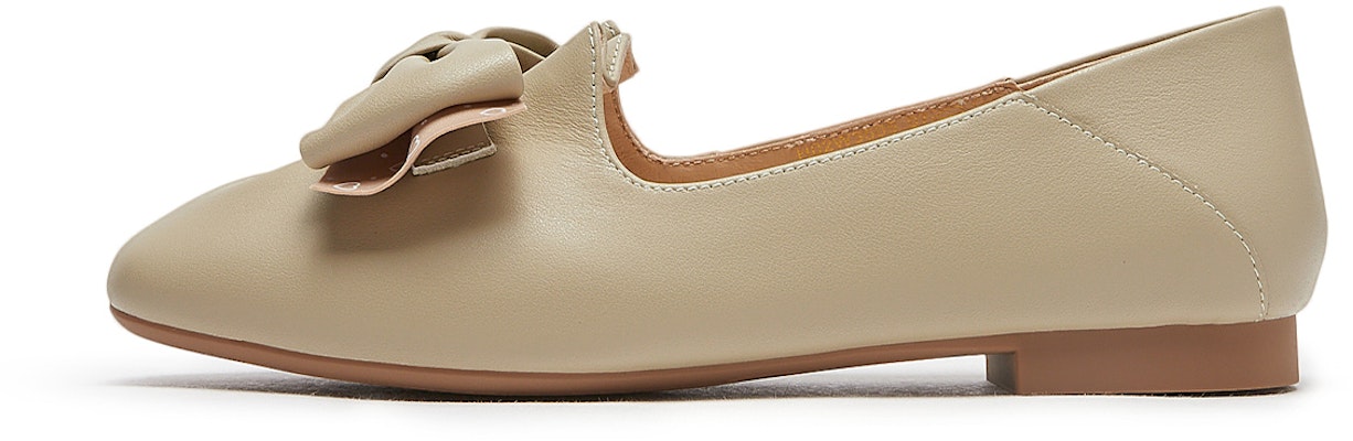 (W) Hotwind 時尚蝴蝶結平底鞋 '頭層牛皮' H02W3505 1