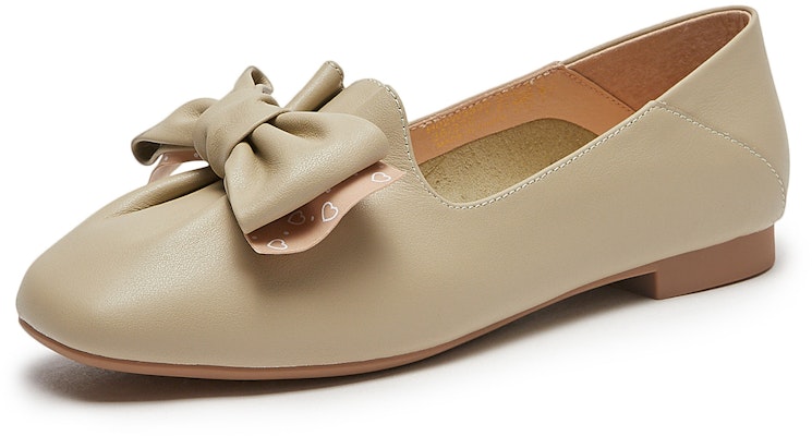 (W) Hotwind 時尚蝴蝶結平底鞋 '頭層牛皮' H02W3505 2