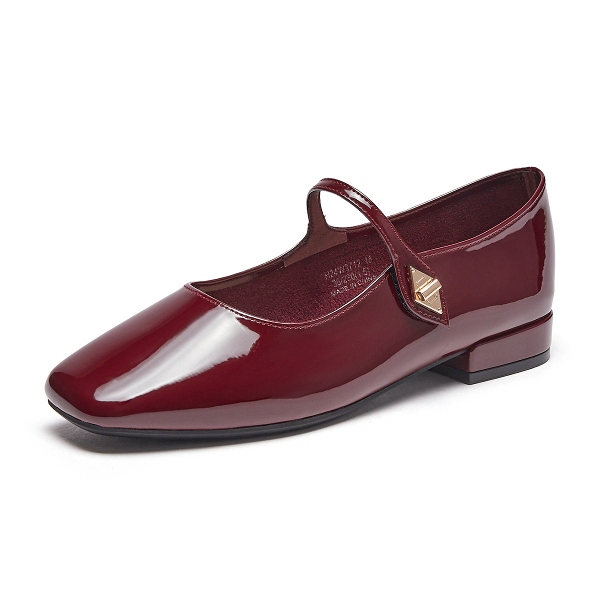 Order (W) ホットウィンド ファッションバックル カジュアルフラットシューズ 3cm H24W3712