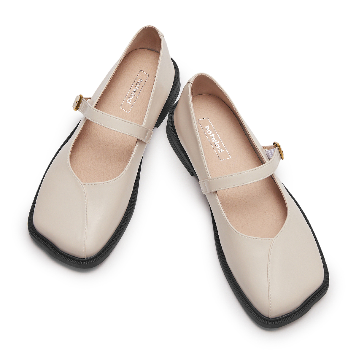 Cheap (W) Hotwind Fashion Casual ''Black Square Toe'' Sepatu Kasual Hitam Trendy. H28W3727