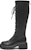(Women) Hotwind Fashion Chunky Heel 'Cool Black 6cm High-Top Boots' H85W2806