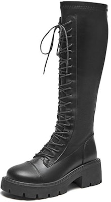 (Women) Hotwind Fashion Chunky Heel 'Cool Black 6cm High-Top Boots' H85W2806 Order (Women) Hotwind Fashion Chunky Heel 'Cool Black 6cm High-Top Boots' H85W2806