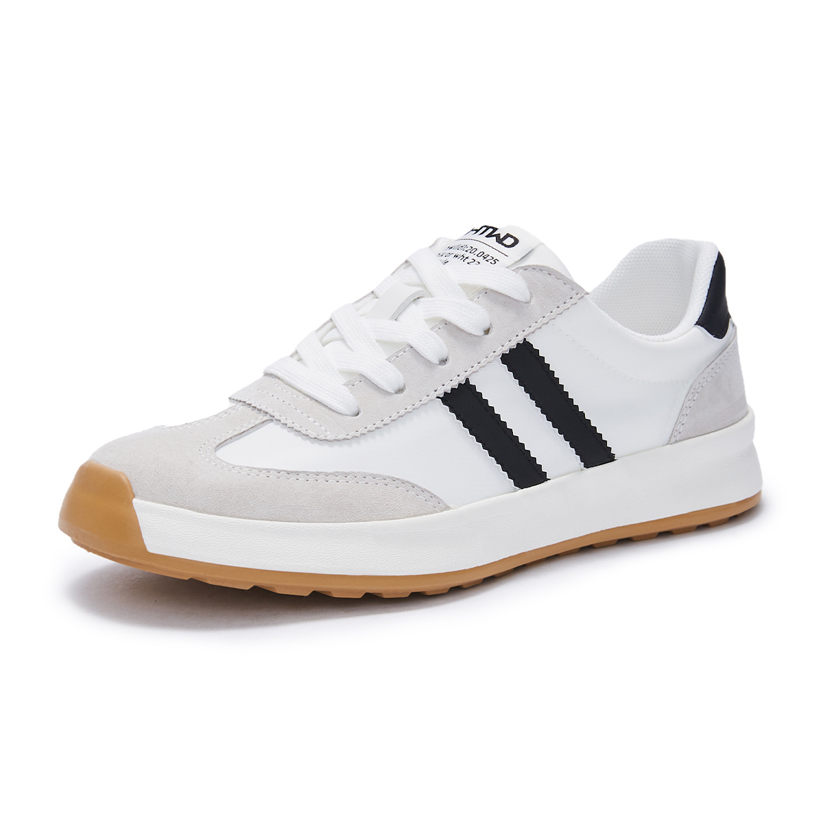 (W) Hotwind Fashion Colorblock Round-Toe Lace-Up White Black 'Academy' 圖 2