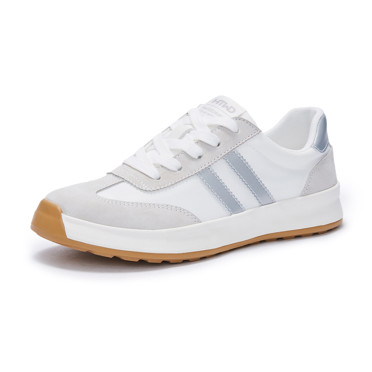 (W) Hotwind Fashion Colorblock Round-Toe Lace-Up White Black 'Academy' 圖 6