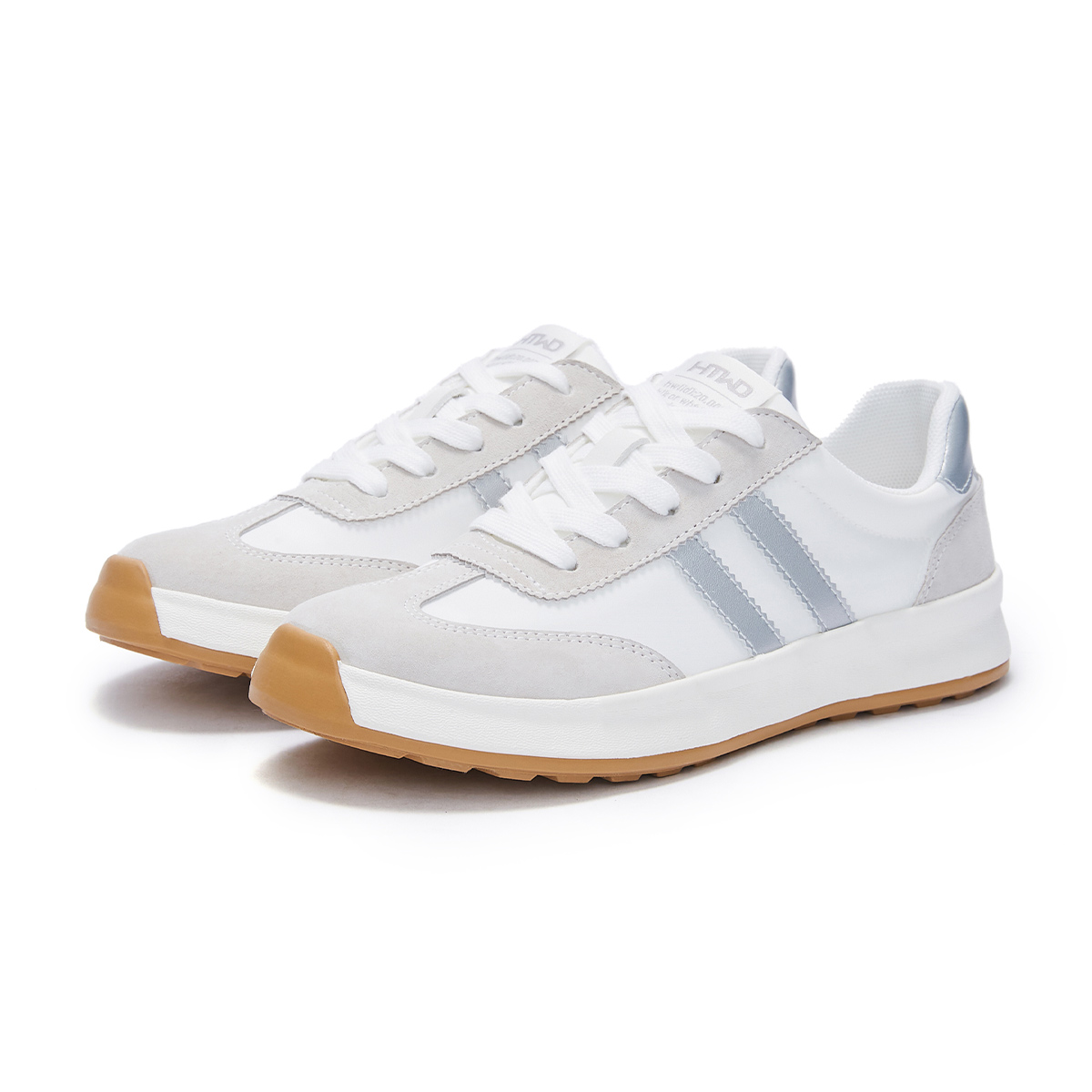 (W) Hotwind Fashion Colorblock Round-Toe Lace-Up White Black 'Academy' 圖 7