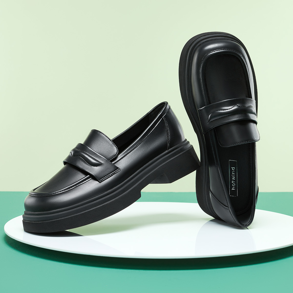 Order (W) Tacón Grueso Cómodo Hotwind 'Casual Flat' Moda. H02W3516