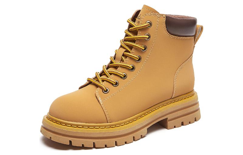 Order (W) 热风时尚圆头系带休闲马丁靴“双层皮革” H95W2830