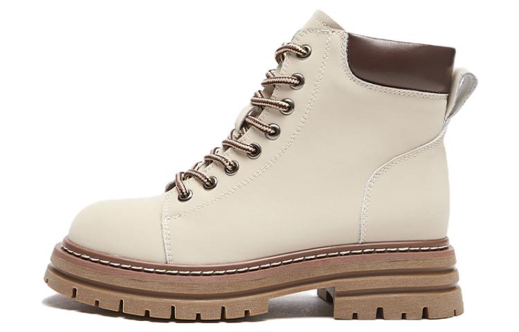 Lookbook (W) 热风时尚圆头系带休闲马丁靴“双层皮革” H95W2830
