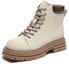 Shop (Women) Hotwind Fashion Round Toe Lace-Up Casual Martin Boots 'Double-Layer Leather' H95W2830