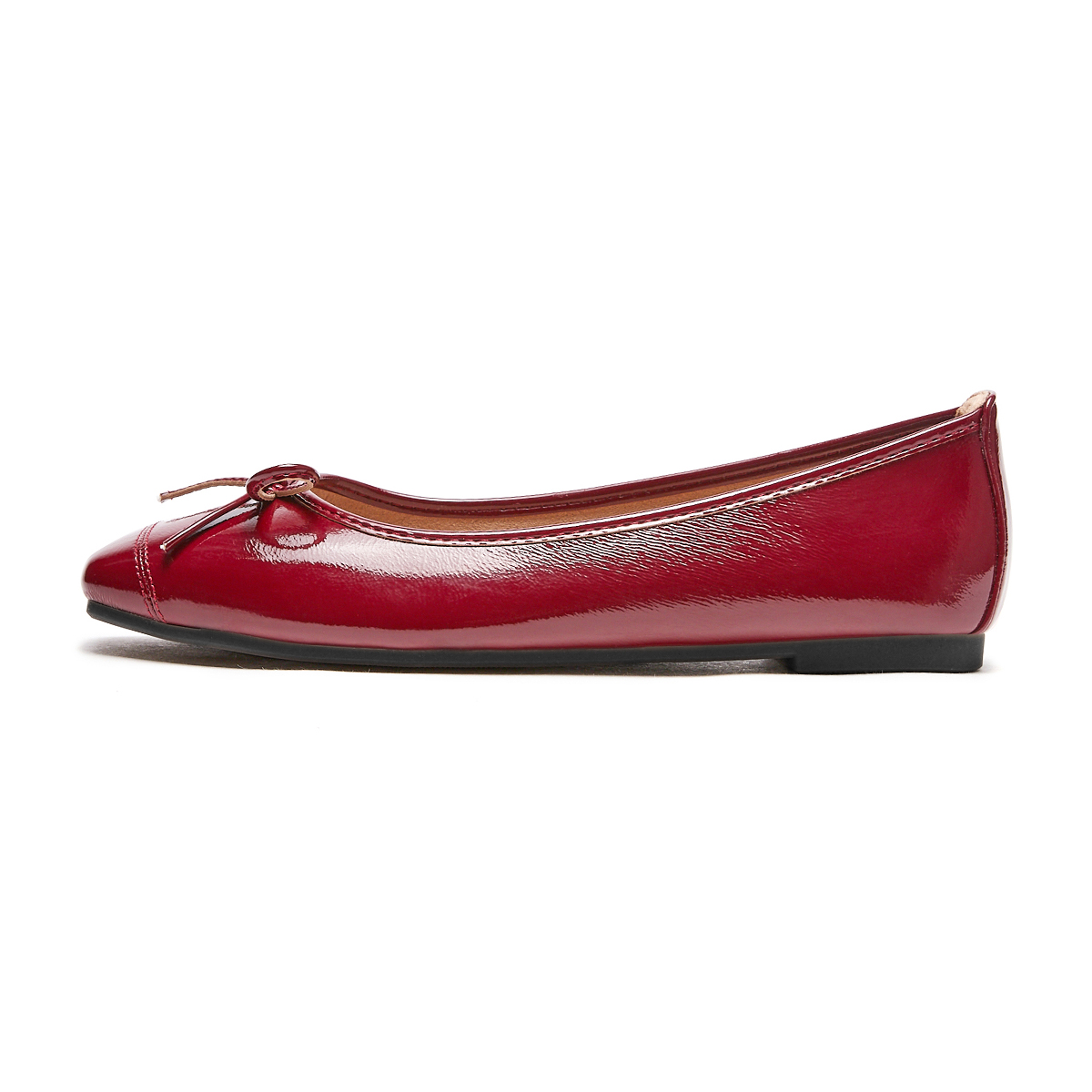 (Women) Hotwind French-Style PU Leather Flats with Bowknot Design H07W3101