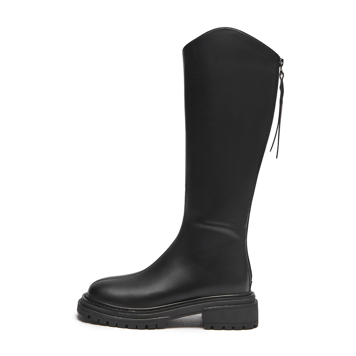 (Women) Hotwind High-Top Zipper Round-Toe Boots '5cm Heel' H85W3816