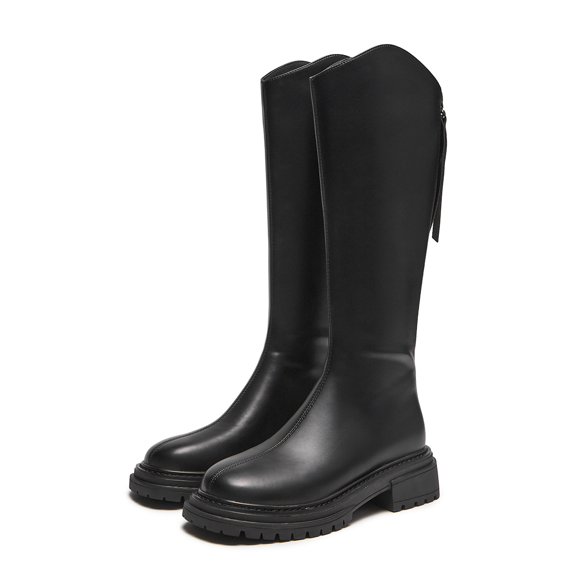 Lookbook (W) 핫윈드 하이탑 지퍼 라운드 토 부츠 '5cm 힐' H85W3816