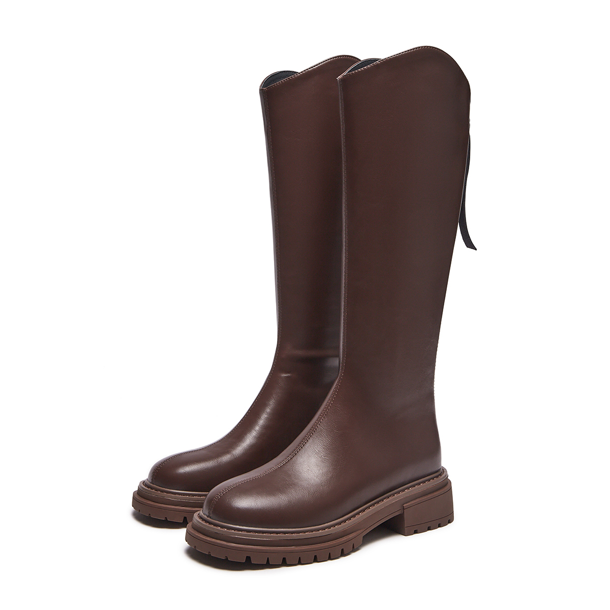 Sizing (W) 핫윈드 하이탑 지퍼 라운드 토 부츠 '5cm 힐' H85W3816