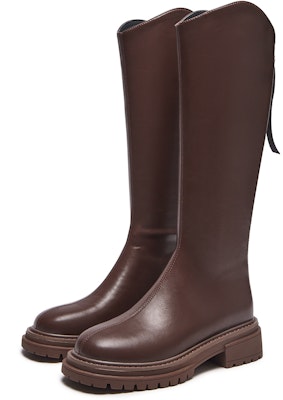 (W) 핫윈드 하이탑 지퍼 라운드 토 부츠 '5cm 힐' H85W3816 Sizing (W) 핫윈드 하이탑 지퍼 라운드 토 부츠 '5cm 힐' H85W3816