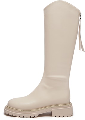 (W) 핫윈드 하이탑 지퍼 라운드 토 부츠 '5cm 힐' H85W3816 1