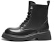 Buy (Women) Hotwind Leather 'British Retro Round Toe Lace-Up Martin Boots Black' H81W3412