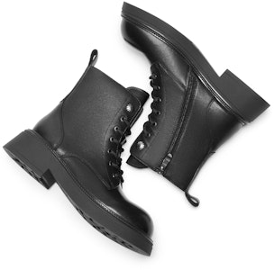 (W) 热风皮革英伦复古圆头系带马丁靴黑色 H81W3412 Shop (W) 热风皮革英伦复古圆头系带马丁靴黑色 H81W3412