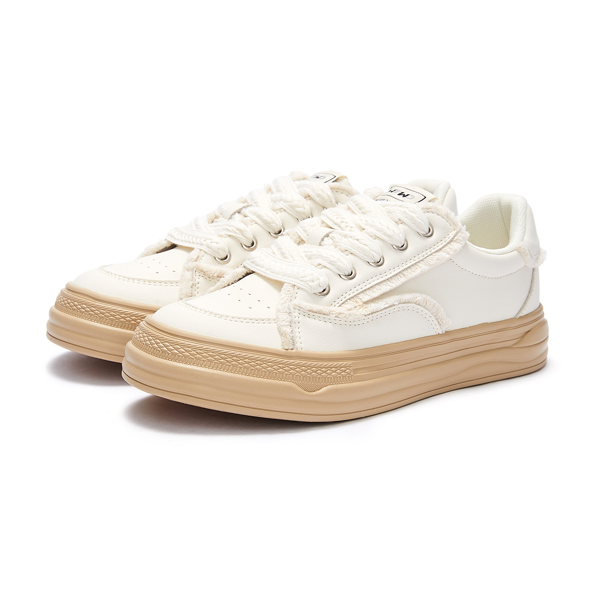 Lookbook (W) Hotwind Zapatillas Casuales de Cuero Blanco Bajo H14W3145