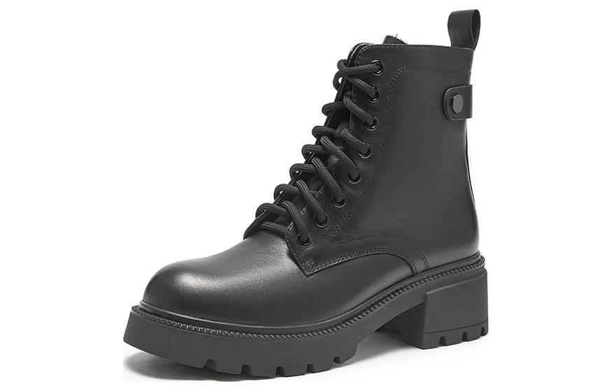 (W) Hotwind Leather Martin Boots 'CMFT Warm Black' 圖 2