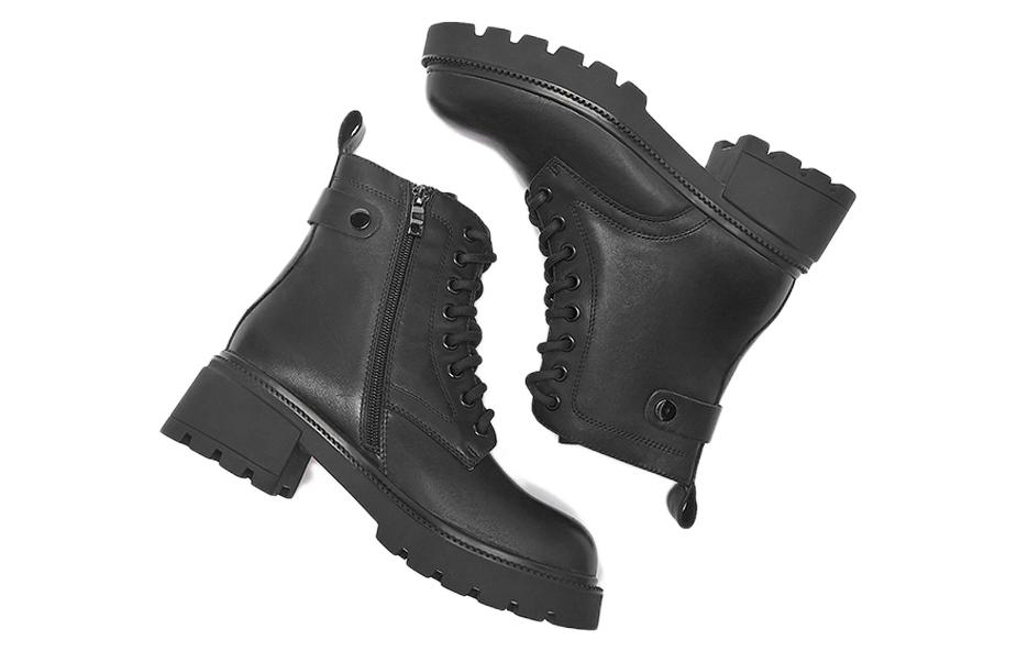 (W) Hotwind Leather Martin Boots 'CMFT Warm Black' 圖 4