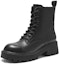 Order (Women) Hotwind Leather Martin Boots 'Dark Fashion Casual Versatile Black' H83W2406