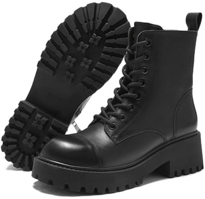 (Women) Hotwind Leather Martin Boots 'Dark Fashion Casual Versatile Black' H83W2406 Lookbook (Women) Hotwind Leather Martin Boots 'Dark Fashion Casual Versatile Black' H83W2406