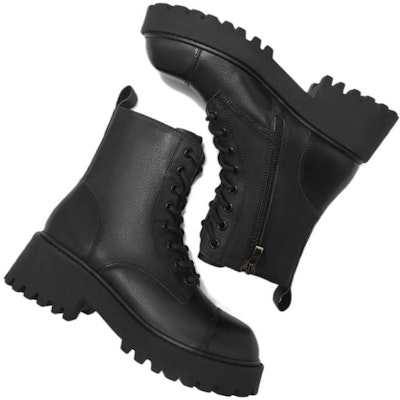 (Women) Hotwind Leather Martin Boots 'Dark Fashion Casual Versatile Black' H83W2406 Shop (Women) Hotwind Leather Martin Boots 'Dark Fashion Casual Versatile Black' H83W2406
