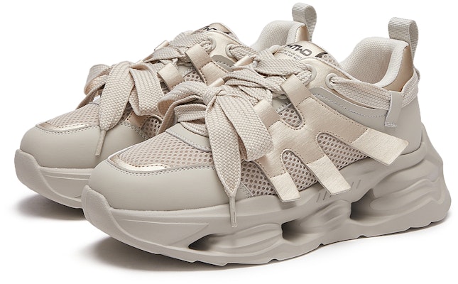 (W) ホットウィンド レザー ラウンドトゥ レースアップ ロートップ ''ダッドシューズ'' H42W3725 Sizing (W) ホットウィンド レザー ラウンドトゥ レースアップ ロートップ ''ダッドシューズ'' H42W3725